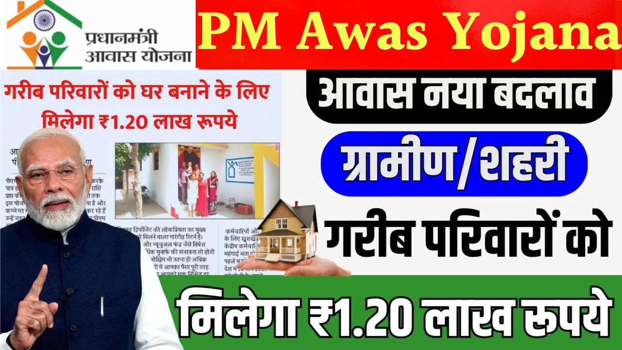 PM Awas Yojana 2025: गरीब परिवारों को मिलेगा ₹1.20 लाख रुपए। इस तरह करे जल्दी आवेदन, छूटेगा तो पछताते रहोगे